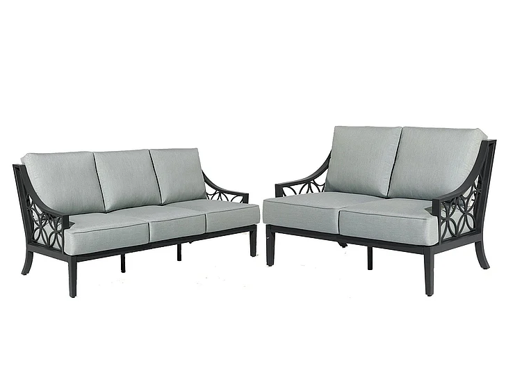 South Sea Outdoor Nantucket 2pc Living Room Set in Sandstone