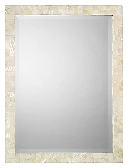 Jamie Young Jamie Young Rectangle Mother of Pearl Wall Mirror 6RECT-LGMOP