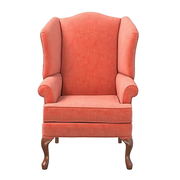 Comfort Pointe Crawford Coral Wing Back Chair 7000-08