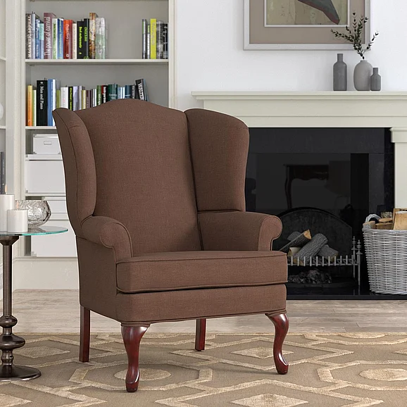 Comfort Pointe Erin Brown Wing Back Chair 7000-05