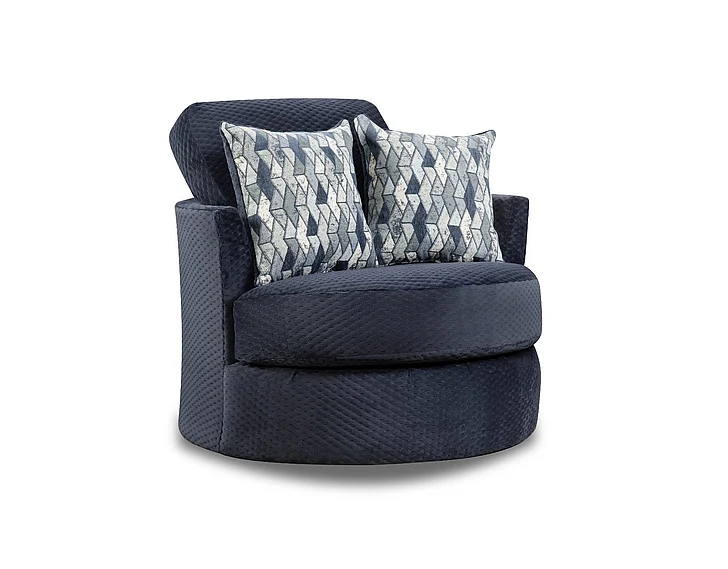 Peak Living 7000 Barrel Chair in Comet Eclipse 7070-3804 CUSTOM ITEM