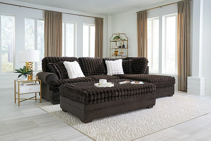 Peak Living 7000 2pc Living Room Set in Kama Espresso/Crown Espresso CUSTOM ITEM