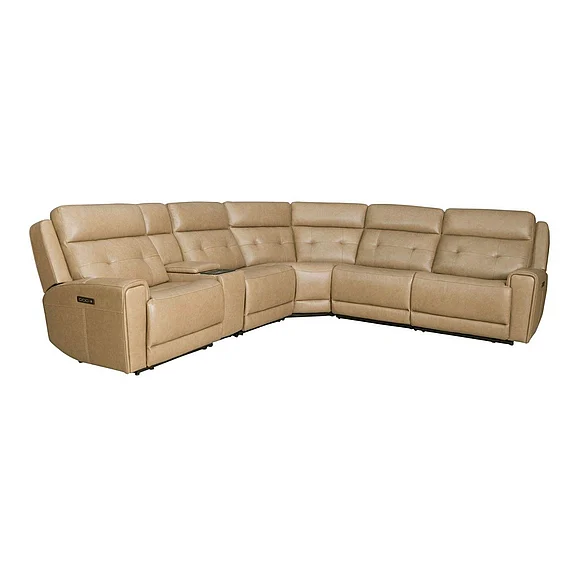 Liberty Furniture Carrington 6pc Sectional Set in York and Sand