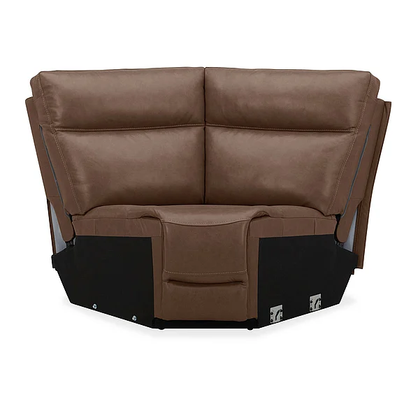 Liberty Furniture Collins Corner Wedge in York Chestnut Leather 7016CN-40W