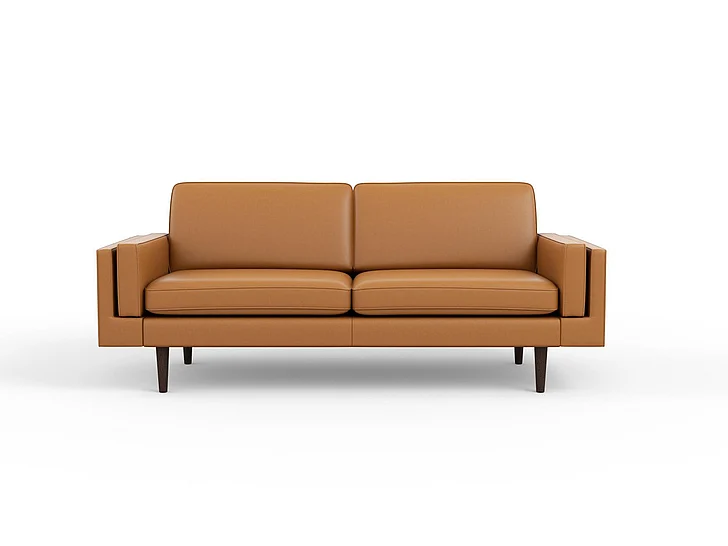 Fjords Norsk Nordic Sofa 3 Seat Duo - Fixed in AL Vintage Cognac/Expresso 705439-545-01 CUSTOM ITEM