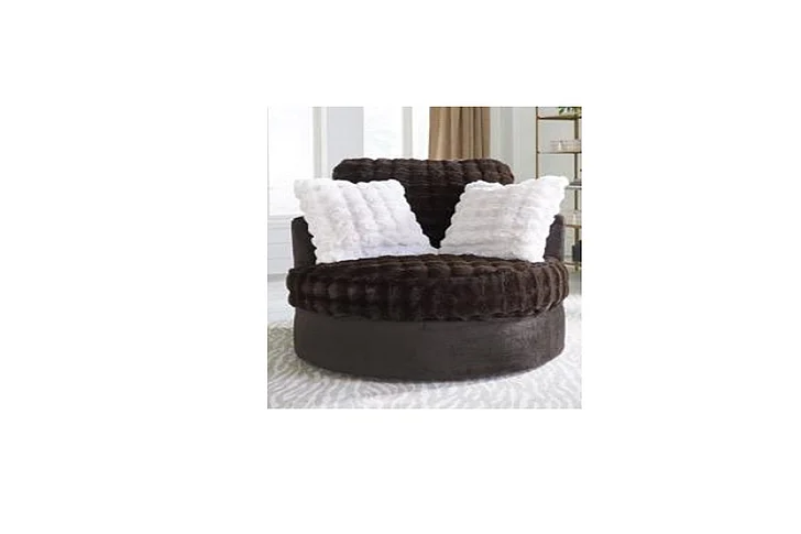 Peak Living 7000 Barrel Chairn in Kama Espresso/Crown Espresso 7070-2251 CUSTOM ITEM