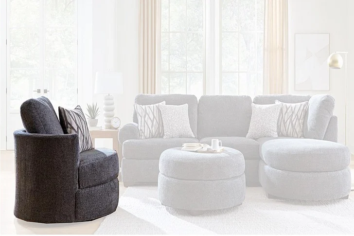 Peak Living 920 Barrel Chair in Odin Galaxy 7070-5401 CUSTOM ITEM