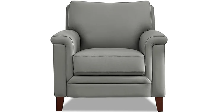 Hydeline Furniture Westcott Leather Chair in Silver 8/67091-10V02-LP2517