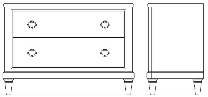Kincaid Celeste Chantilly Display Cabinet Base in Maple 586-830
