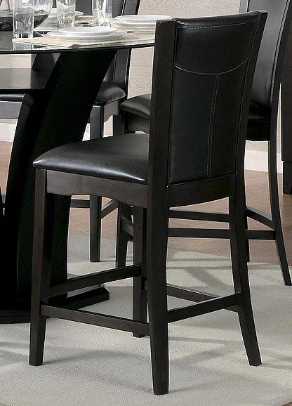Homelegance Daisy Counter Height Chair, Dark Brown Bi-Cast Vinyl in Dark brown 710-24