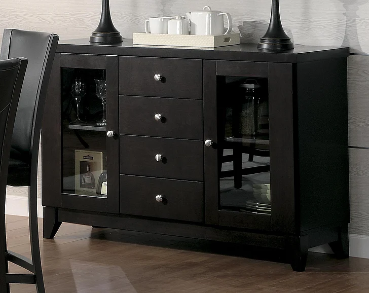 Homelegance Daisy Server in Espresso 710-40