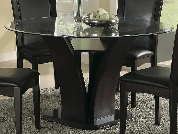 Homelegance Daisy Round Dining Table in Espresso 710-54