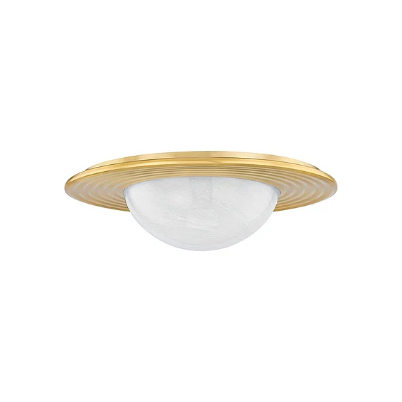 Hudson Valley Lighting Geraldton Flush Mount in Aged Brass 7116-AGB