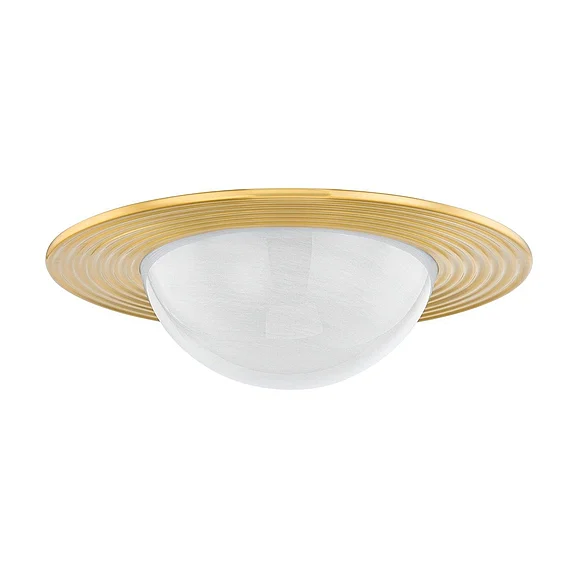 Hudson Valley Lighting Geraldton Flush Mount in Aged Brass 7123-AGB