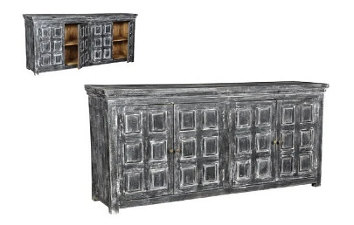 Moti Furniture Dalton Sideboard in Cerused Black