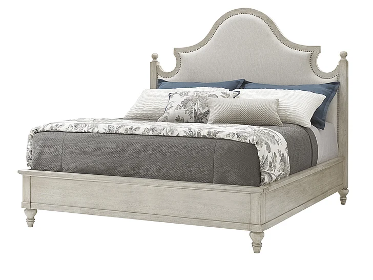 Lexington Oyster Bay King Arbor Hills Upholstered Bed in Distressed 714-144C