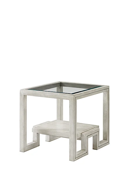 Lexington Oyster Bay Harper End Table in Oyster Gray 714-953