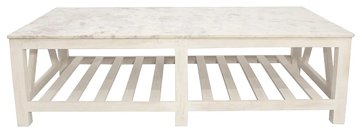 Moti Furniture Bellamy Marble Cocktail Table in Sur Tone 71703001