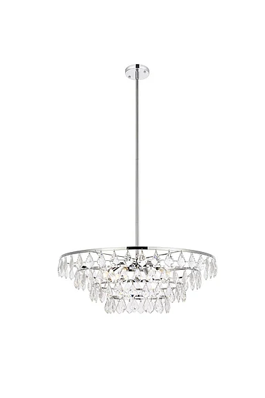 Elegant Ella 28 In. Pendant in Chrome 1101D28C CLOSEOUT