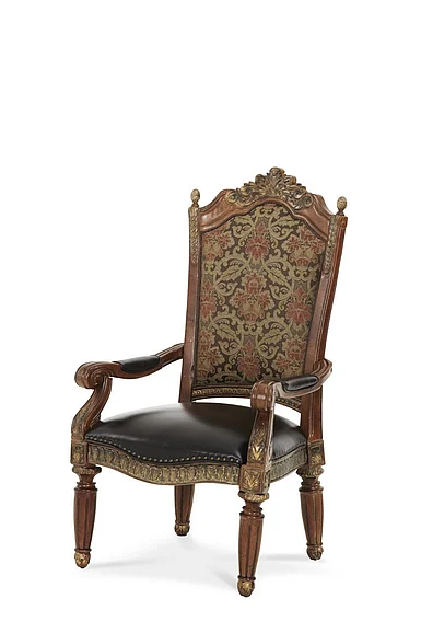 AICO Villa Valencia Arm Chair in Classic Chestnut 72004-55 (Set of 2)