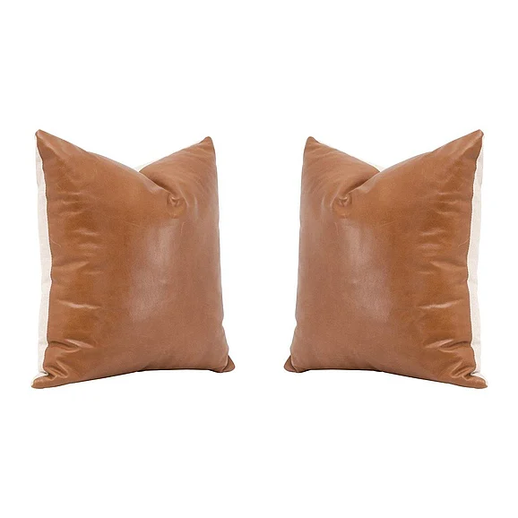 Essentials For Living The Better Together 22" Essential Pillow (Set of 2) 7204-22.WHBRN/JUT