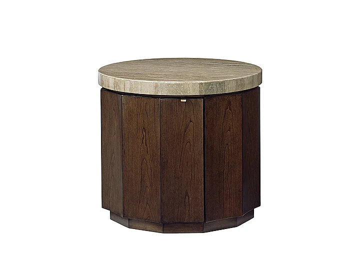 Lexington Laurel Canyon Glendora Drum Table in Warm Mocha 721-950