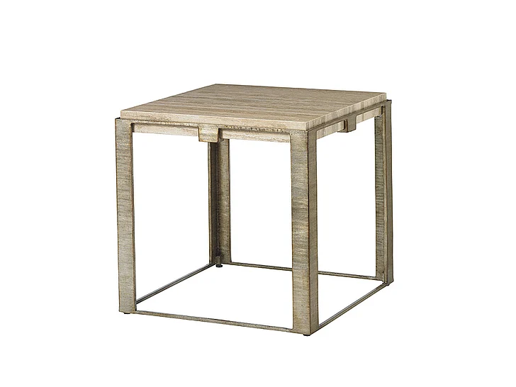 Lexington Laurel Canyon Stone Canyon Lamp Table in Silver 721-953
