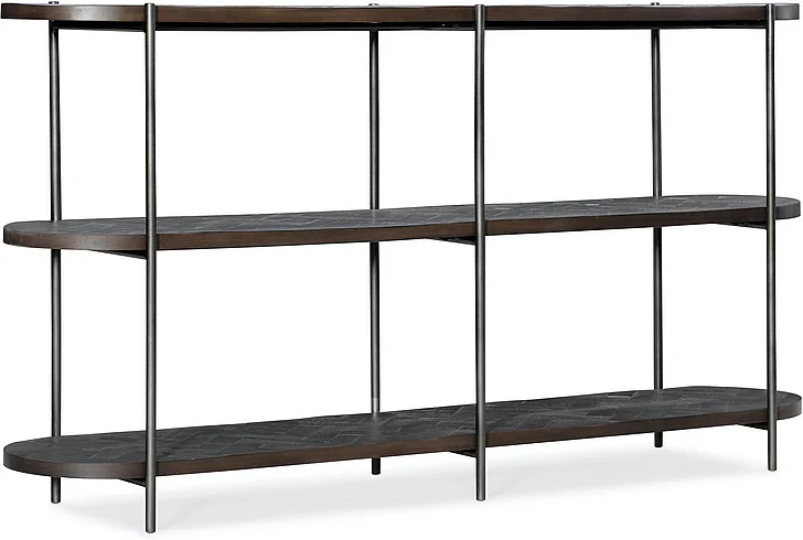 Hooker Furniture Commerce and Market Console Table in Dark Wood 7228-80013-89