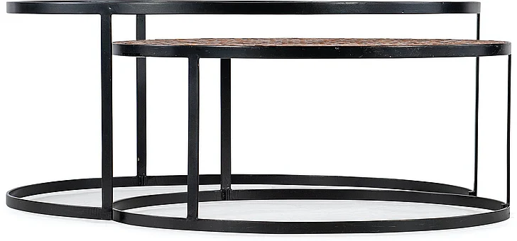 Hooker Furniture Commerce and Market Chatham Nesting Cocktail Tables in Black 7228-80049-00 CLOSEOUT