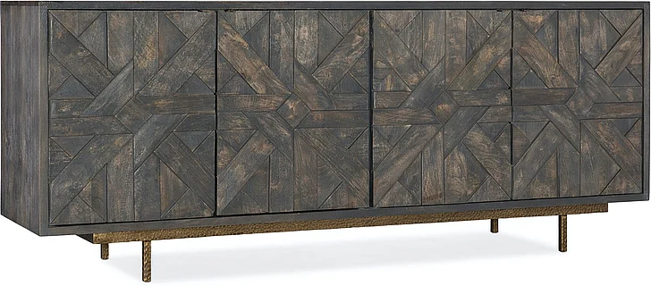 Hooker Furniture Commerce and Market Layers Credenza in Dark Wood 7228-85018-89