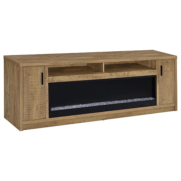 Coaster Eddy TV Stand Fireplace Console in Mango 722843