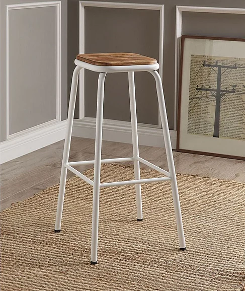 ACME Scarus Bar Stool in Natural & Gunmetal 72386
