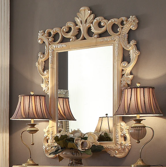Homey Design HD-7266 Mirror in Golden Khaki HD-M7266