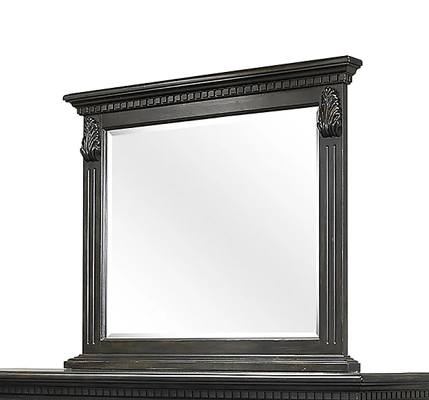 FD Home Timeless Landscape Mirror in Black 7300-06