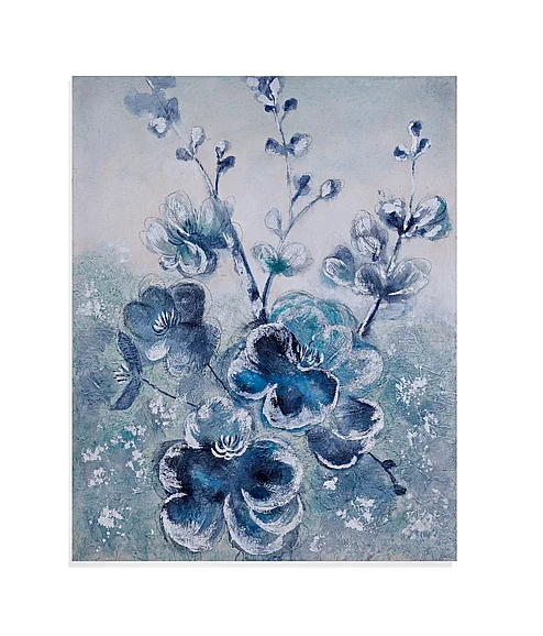 Bassett Mirror Blue Blooms in Wrapped Canvas 7300-541EC