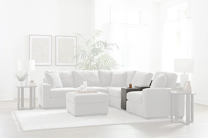 Peak Living 730 Ottoman in Cardiff Sand 73005-4702 CUSTOM ITEM