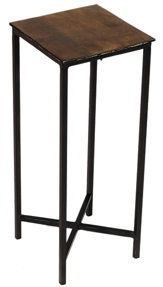 Moti Furniture Raymond Side Table in Black and Gold