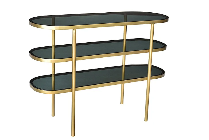 Moti Furniture Monique Console in Gold