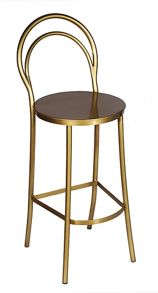 Moti Furniture Fanny Bar Stool in Mattalic Gold 7311002