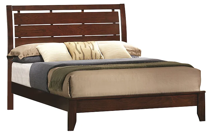 Crown Mark Furniture Evan Twin Bed in Warm Brown