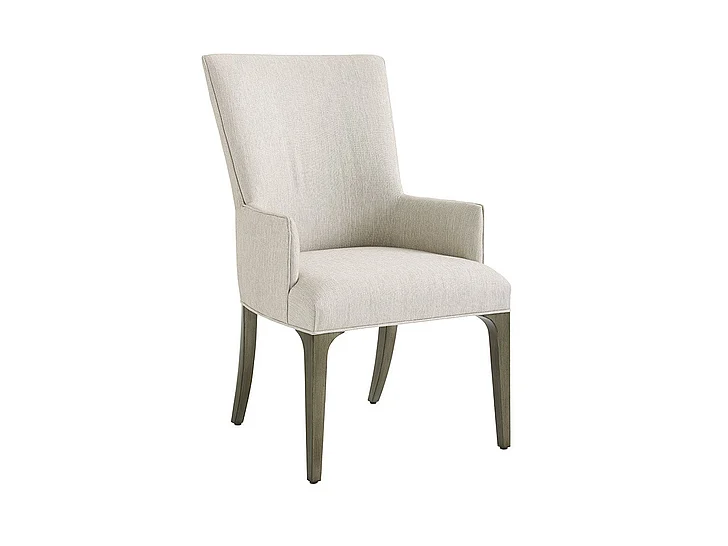 Lexington Ariana Bellamy Upholstered Arm Chair in Platinum 732-883-01