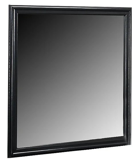 Crown Mark Furniture Louis Philip Dresser Mirror in Black B3950-11