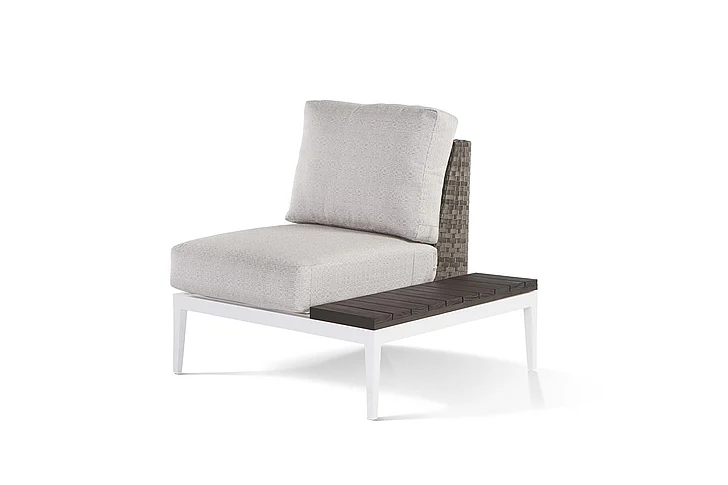 South Sea Outdoor Stevie Chair w/ RSF Table in Sterling 73871-TBLSTL