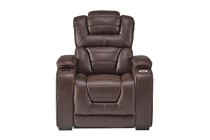 Corinthian Luke Power Headrest Recliner in Desert-Chocolate FGC73901-19HR