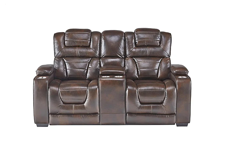 Corinthian Luke Pwr Headrest Rec Console Love in Desert-Chocolate FGC73901-49HR