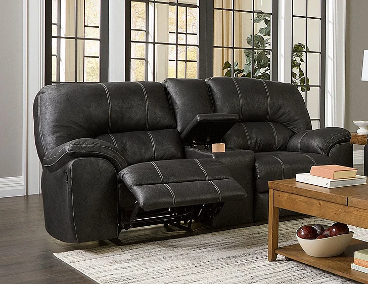 Peak Living 740 Reclining Sofa in Sullivan Black MR7403-1149 CUSTOM ITEM
