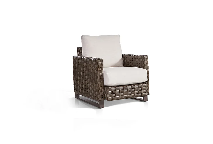 South Sea Outdoor Cambridge Chair in Brown Faux Leather 74201