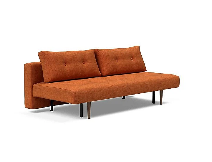 Innovation Living Recast 02 Sofa in Dark Wood Legs (412 Esina Rust Orange) 742100412-10-3-2