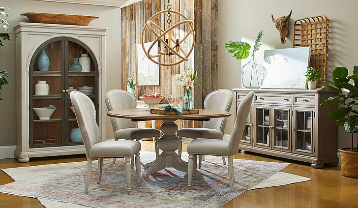 Legacy Classic Trisha Yearwood TY749 Nashville 5-Piece Casual Dining Room Set in Cloud