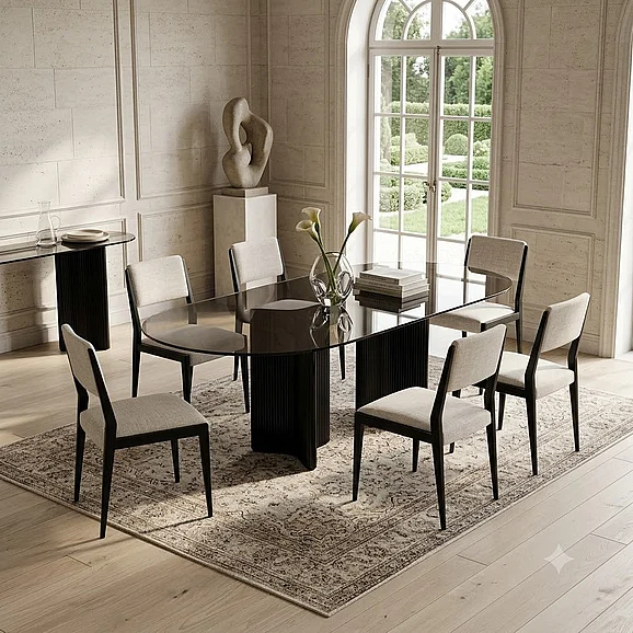 Caracole Viola/Sylvie 7pc Dining Room Set